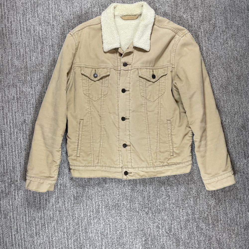 Levi's Beige Sherpa-Collar Jacket